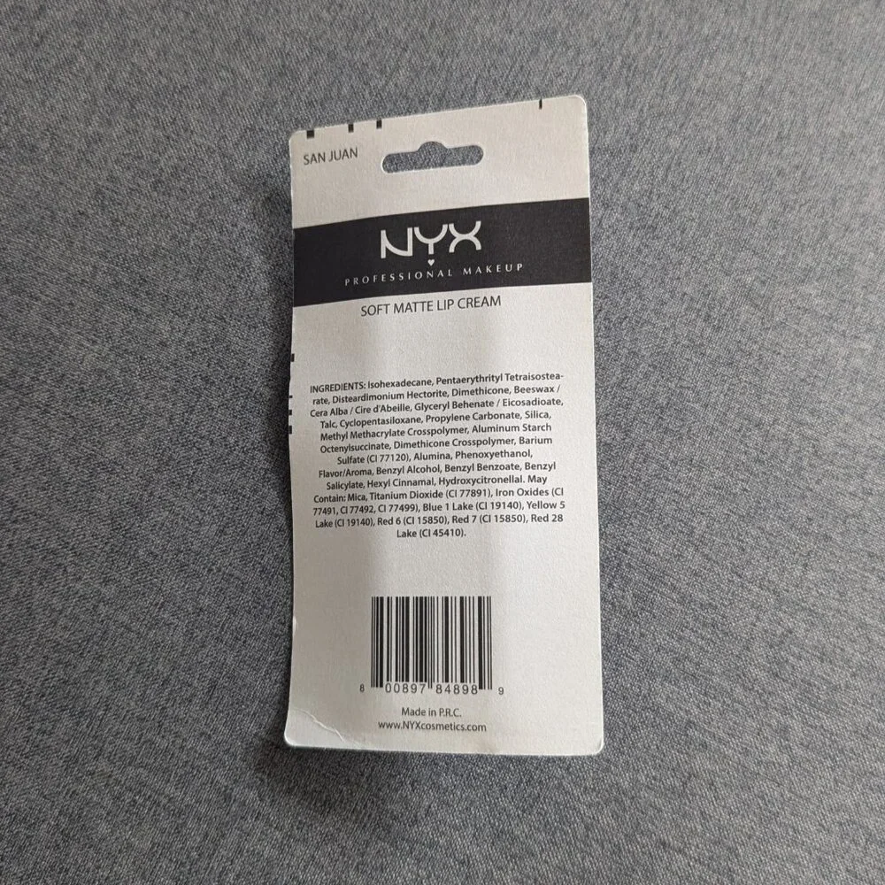 NYX Pink Lip gloss Color San Juan Soft Matte Lip Cream